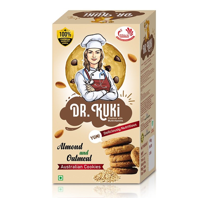 Dr.Kuki Almond & Oatmeal Multivitamin Cookies